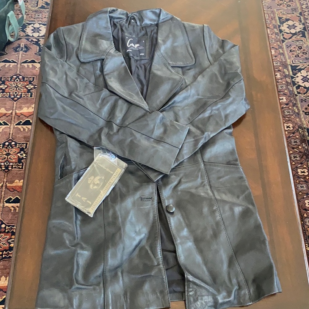 Italian Leather jacket brand new never used